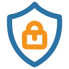 Shield with lock icon