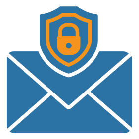 Mail with lock icon