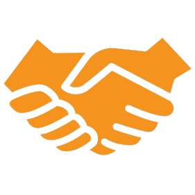 Hands shaking icon