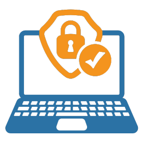 Laptop with lock icon